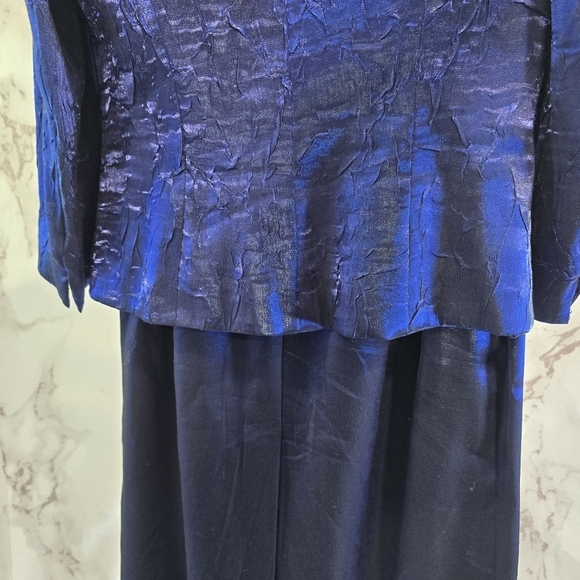 Alex Evenings Skirt Set Womens 6 Small Purple Midi Maxi Jacket Outfit Two Piece - Picture 8 of 15